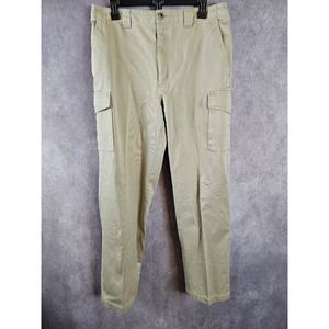 LL Bean Men's Vintage Cotton Cargo Pants. Beige. 32/32